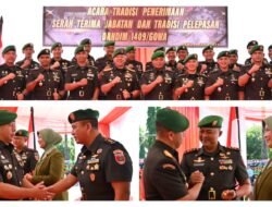 Danrem 141/TP Pimpin Sertijab Dandim 1409/Gowa: Letkol Inf Gilang Nugraha Resmi Gantikan Letkol Inf Heri Kuswanto