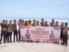 Semarak HUT Bhayangkara ke-80, Kapolres Pelabuhan Makassar Pimpin Aksi Bersih Pantai di Pulau Terluar