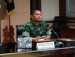 Kodam XIV/Hsn Perkuat Sinergi Nasional, Kapoksahli Hadiri Rakor Pengendalian Karhutla Tingkat Nasional Secara Vicon
