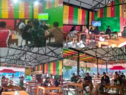 Dua Titik Kemeriahan: Personel Kodim 1409/Gowa Gelar Nobar Bola Gembira Piala Dunia 2026 Bersama Warga