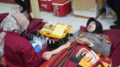 Semarak Hari Bhayangkara ke-80, Polres Pelabuhan Makassar Donorkan 84 Kantong Darah untuk Masyarakat