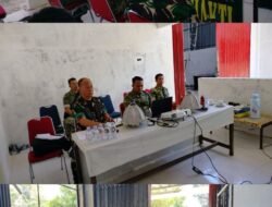 Dandim 1409/Gowa Ikuti Vicon Evaluasi KDKMP yang Dipimpin Wakil Panglima TNI