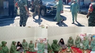 Wujud Kepedulian Nyata, Ketua Persit KCK Cabang XXVI Dim 1409/Gowa Gelar Anjangsana ke Rumah Anggota