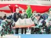Rayakan HUT Bhayangkara Ke-80, Dandim 1409/Gowa Berikan Ucapan Selamat dan Tumpeng kepada Kapolres