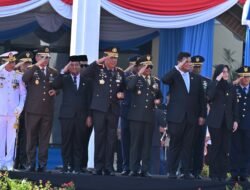 Bersama Menjaga Negeri, Pangdam XIV/Hasanuddin Hadiri Upacara HUT Bhayangkara ke-80 di Polda Sulsel