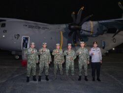 Pangdam XIV/Hsn Sambut Kedatangan Menhan RI dan Wapang Panglima TNI di Baseops Lanud Sultan Hasanuddin Perkuat Komitmen Pertahanan Nasional