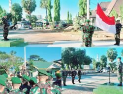 Teguhkan Sapta Marga, Kodim 1409/Gowa Gelar Upacara Pengibaran Bendera Rutin