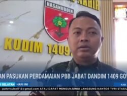 Mantan Pasukan Perdamaian PBB, Letkol Inf Gilang Nugraha Kresnadi Resmi Jabat Dandim 1409/Gowa