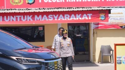 Kapolres Pelabuhan Makassar Pimpin Pengamanan Kunjungan Ibu Wapres Selvi Gibran di UMKM Paotere