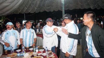 Meriah! Penuh Antusiasme, Nobar Piala Dunia 2026 di Makodim 1409/Gowa Bersama Masyarakat Sukses dan Berkesan