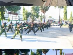 Tingkatkan Kemampuan Bela Diri, Kodim 1409/Gowa Laksanakan Latihan Pencak Silat Milter