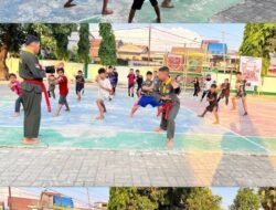 Cetak Generasi Tangguh, Prajurit Kodim 1409/Gowa Kenalkan Pencak Silat Militer ke Anak-Anak