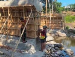 Perkuat Akses Pertanian dan Ekonomi Desa, Kodim 1409/Gowa Percepat Pembangunan 2 Jembatan Beton