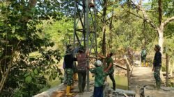 Kemanunggalan di Kecamatan Manuju dan Bungaya Kabupaten Gowa, Pembangunan Dua Jembatan Gantung Terus Digenjot