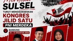 PNI Merdeka Sulsel Kompak Usung Syarifuddin Maju di Kongres Jilid Satu