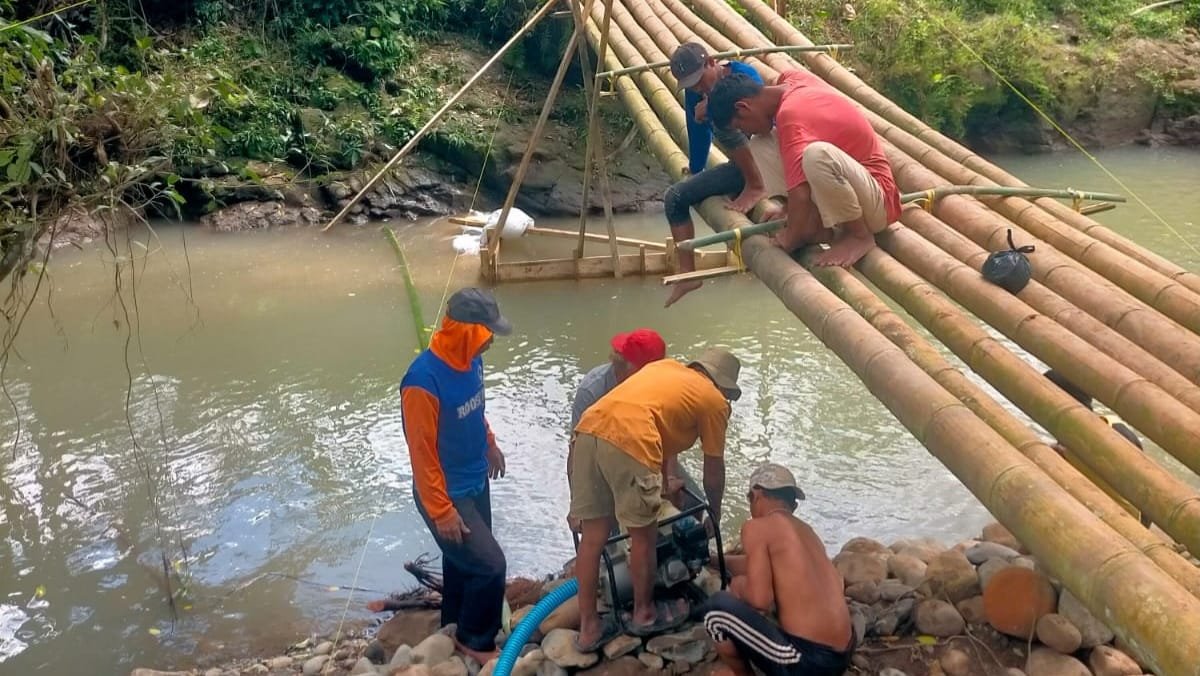 Foto istimewa :Pengerjaan fisik pembangunan jembatan beton tahap VI