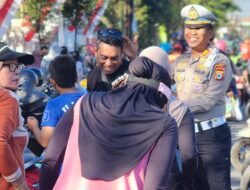 Kasat Lantas Gowa Kawal CFD, Sapa Langsung Warga